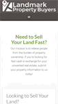 Mobile Screenshot of landmarkbuyers.com